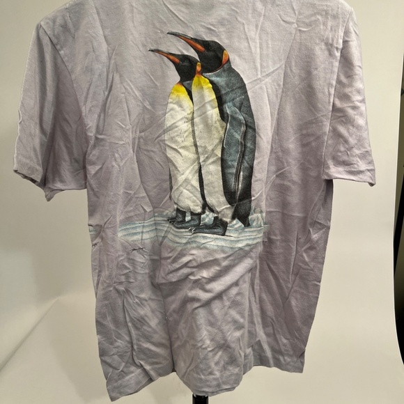 1985 Light Purple Harlequin‎ Nature Graphics New York Aquarium Penguin Tshirt XL - Picture 4 of 14